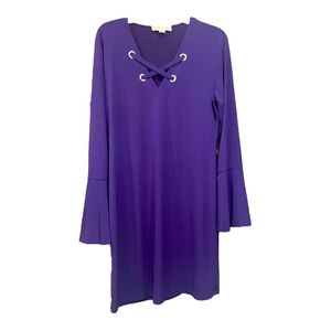 Michael Kors Purple Dress Long  Sleeve Lightweight  Size L